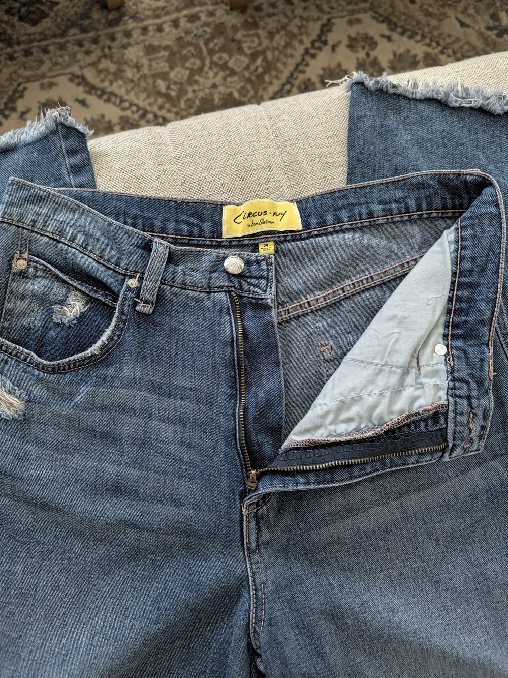 Circus NY by Sam Edelman High Rise Slouchy Wide Leg Jeans Size 29 - Picture 4 of 14